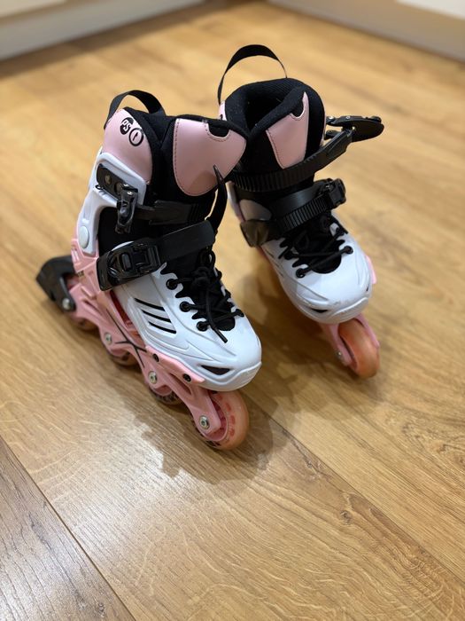 Rolki Powerslide Khaan JR LTD Pink + Kask GRATIS