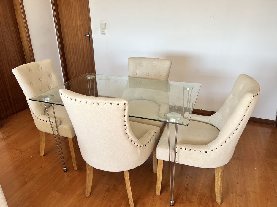 Dining table and chairs