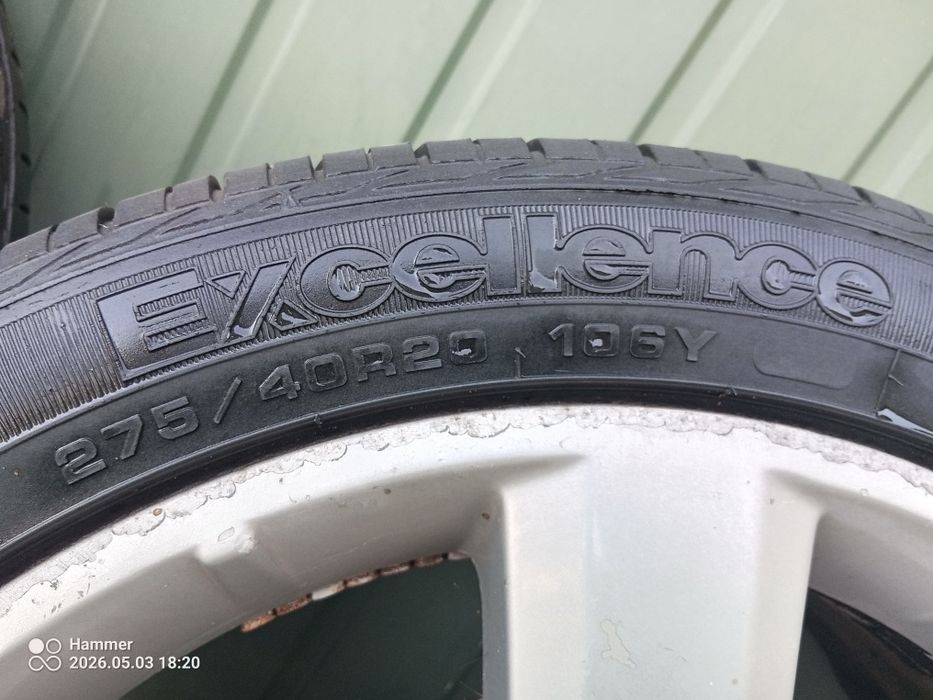Felgi z oponami 275/40 R20