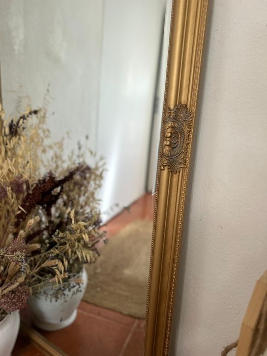 Espelho Dourado novo/ grande dimensão