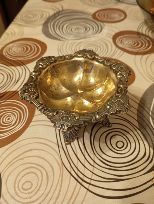 Старинная царская икорница серебро