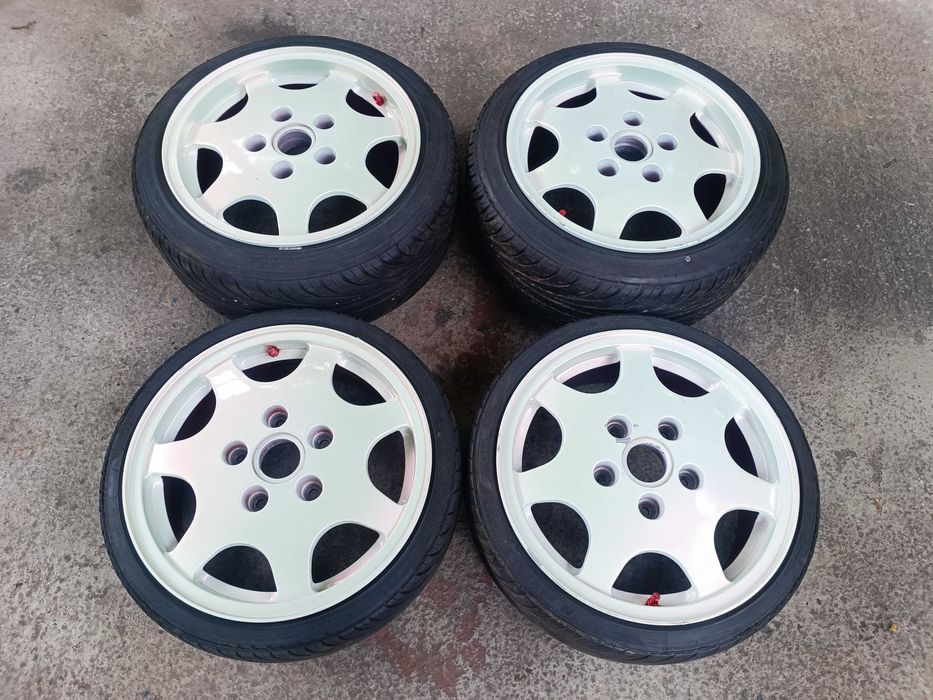 Felgi Porsche C2 16'' 6j 8j Golf Mk1 Caddy z oponami 165/40 195/45