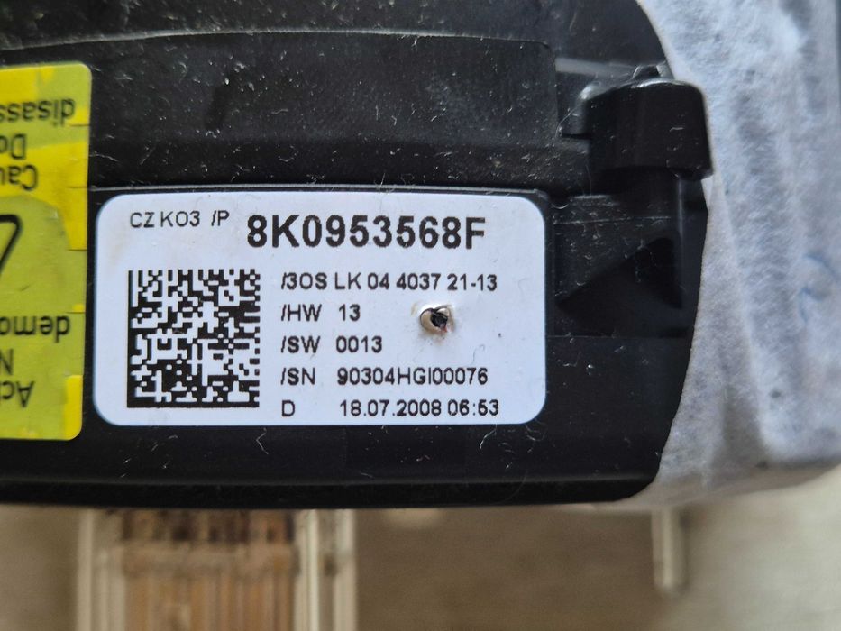 Taśma przełącznik zespolony tempomat Audi A4 B8 8K0953568F 8K0953502BK