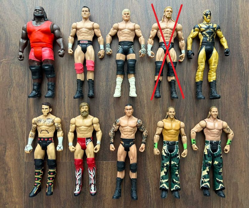 LER DESCRIÇÃO  bonecos com danos wwe wrestling figuras brinquedos