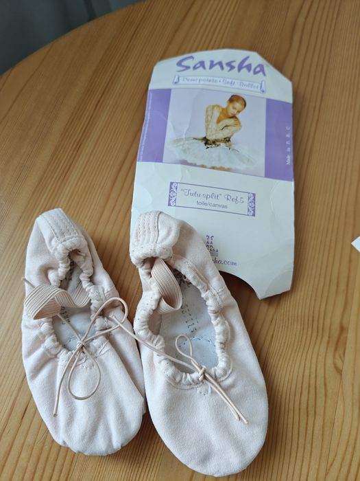 Zestaw nauka baletu rozmiar 122cm, stopa r. 29 lub r.31