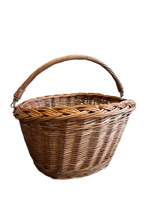 Koszyk Wiklinowy Rowerowy Na Rower Kierownicę Transportowy Duże Ilości