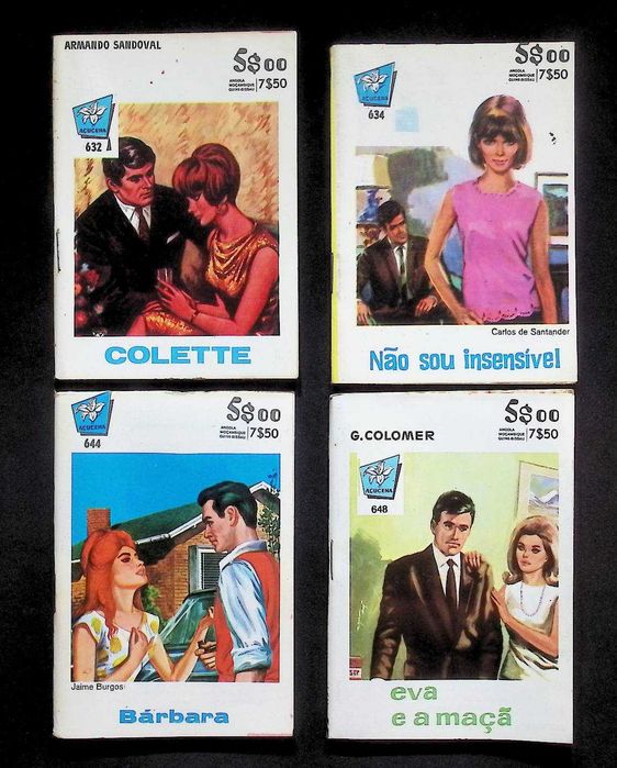 Lote#1 - 4 livrinhos (Romance) dos anos 70