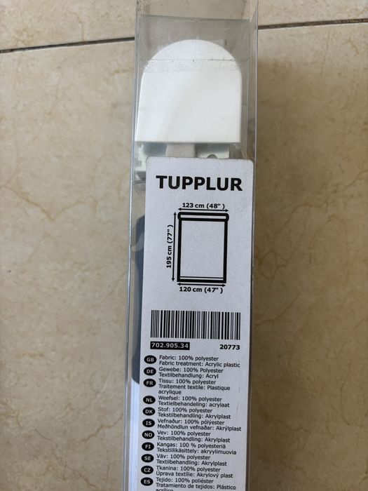 Cortina de Rolo IKEA TUPPLUR – Blackout (120 x 195 cm)