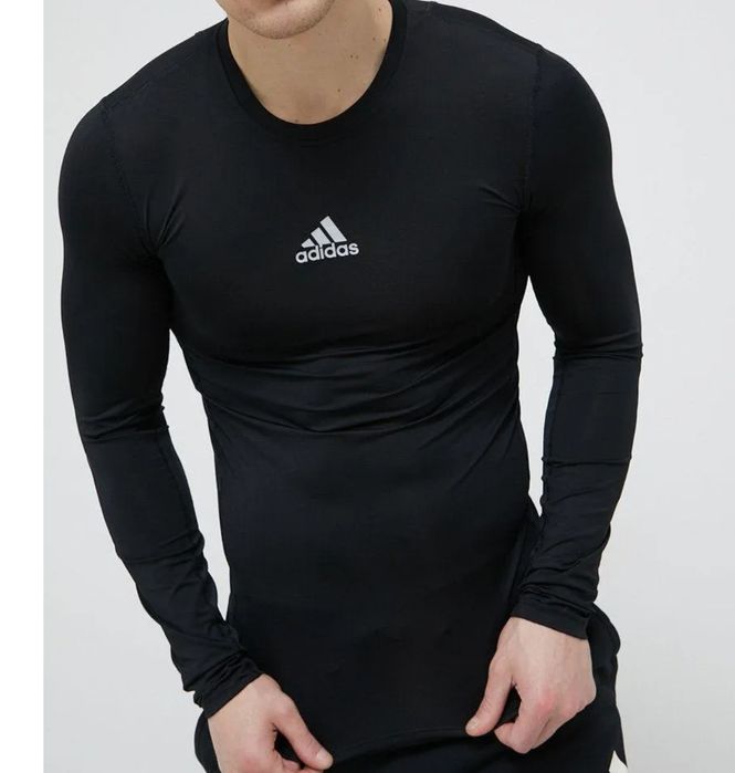 Adidas Techfit bluzka długi rękaw kompresyjna dopasowana męska M