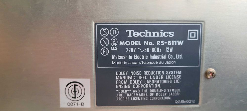 magnetofon kasetowy technics