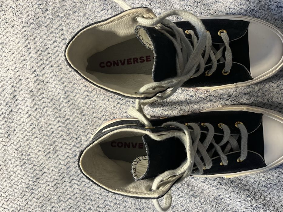 Trampki converse za kostke walentynkowe serduszka