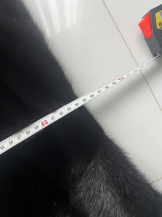 Норкова шуба манто великого розміру 48/52