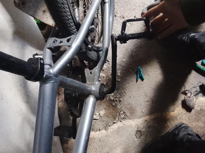 Bicicleta BMX Prateada