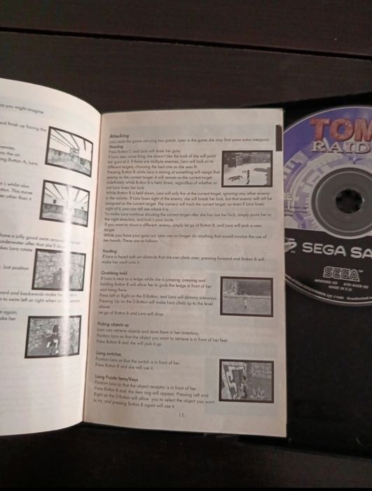 Tomb Raider Sega Saturn Pal - CIB (selo sega Portugal / Ecofilmes)