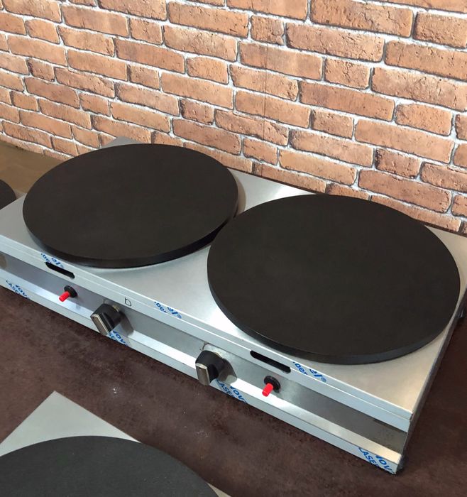 Máquina de crepes a gás e eléctrica