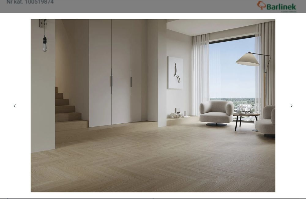 Panele winylowe Barlinek NextStep Dąb Lniany jodełka 9m²