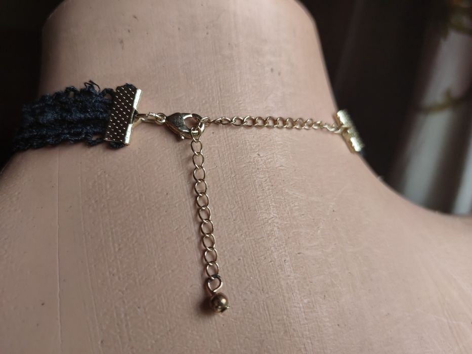 Кружевное украшение на шею чёрное колье Чокер