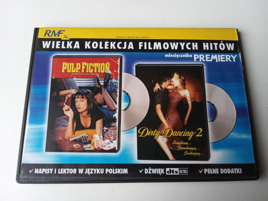 2 płyty DVD: Pulp fiction | Dirty dancing 2