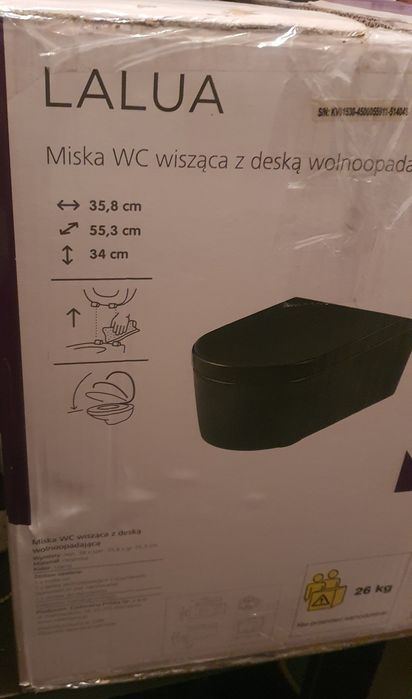 Wc podwieszana misa toaletowa