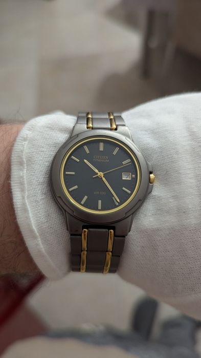 Часы Citizen titanium 100 m, годинник сітізен Японія