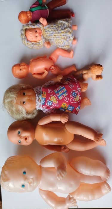 Vintage..starocie. Kolekcja starych malutkich laleczek