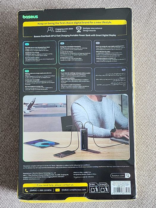 Baseus 145W Power Bank 20800mAh Dual USB A USB C PD 100W Fast Charging