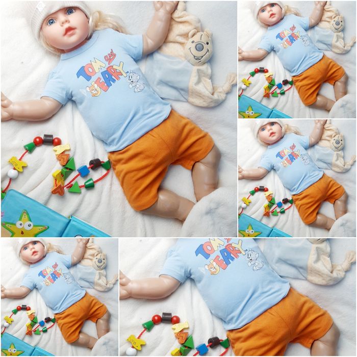 Mega paka roz 68 10 sztuk lato zestaw komplet spodenki rampers