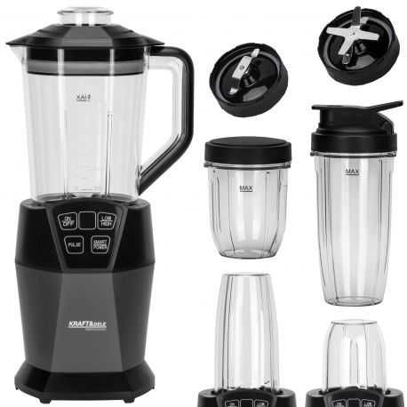 BLENDER Kielichowy mikser 1500ml 800ml 400ml 1850W czarny Kraft KD4149