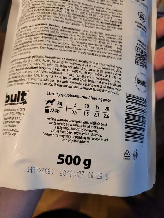 Mokra karma dla psa Bult zestaw 3 smaki