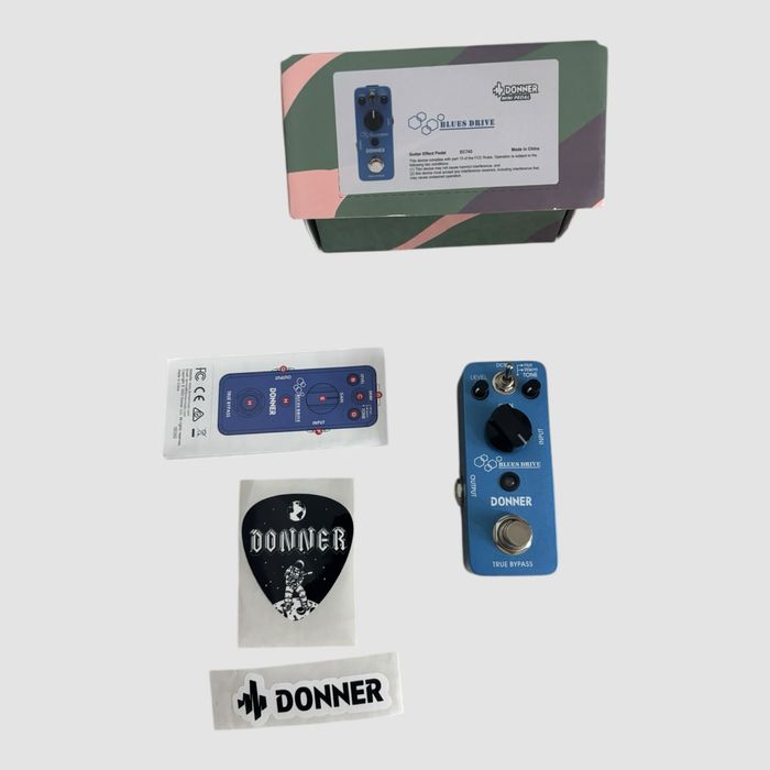 Pedal de Efeitos Donner Blues Drive Overdrive para Guitarra Novo
