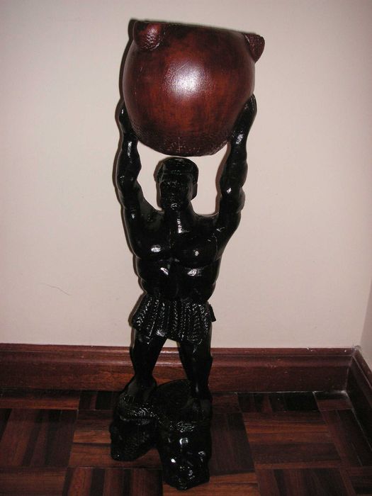 Cinzeiro Africano em Madeira Maciça Africana