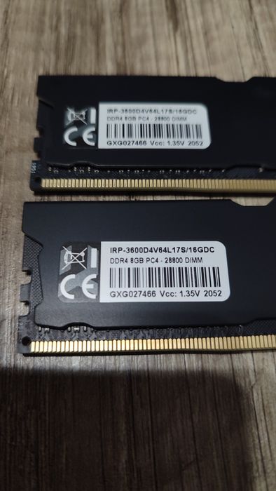 Goodram DDR4 3600 cl17 2x8GB