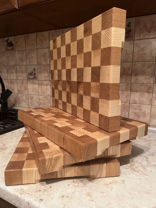 Торцева обробна дошка з дуба/ясена розміром 40х28х4см