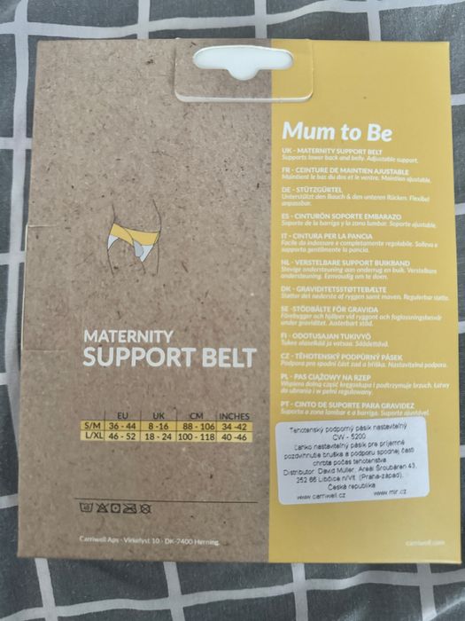 Ciążowy regulowany pomocniczy pas pod brzuszek L/XL