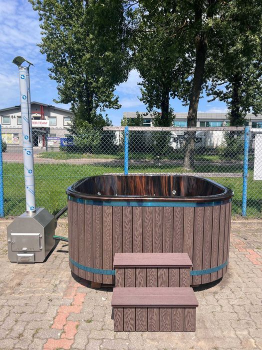 BALIA od Ręki Wkład Akryl AQUANEXTO 202cm x 202cm Bania Jacuzzi Piec Zewnętrzny