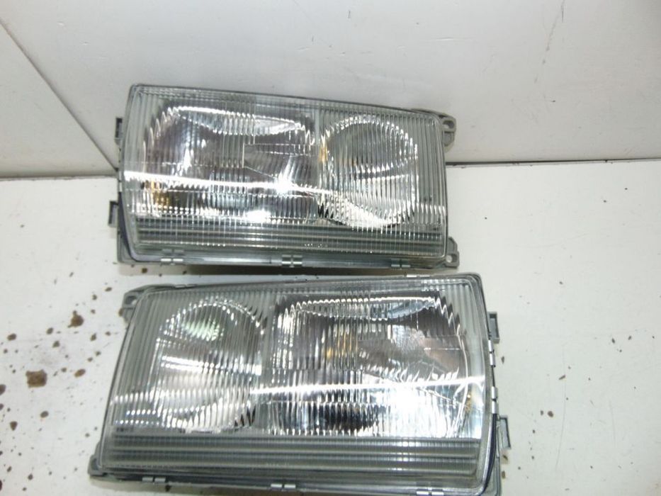 Mercedes w123 farois novos redondo quadrado