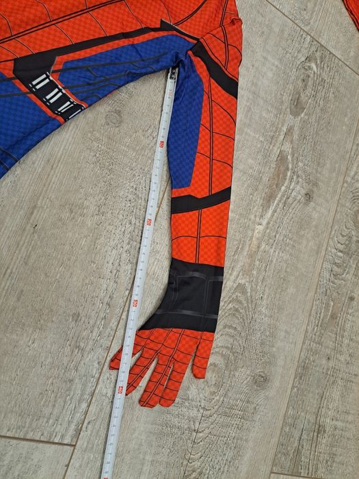Kostium Spider-Man - niebieski/czerwony - rozm 110/116 (120) Wada