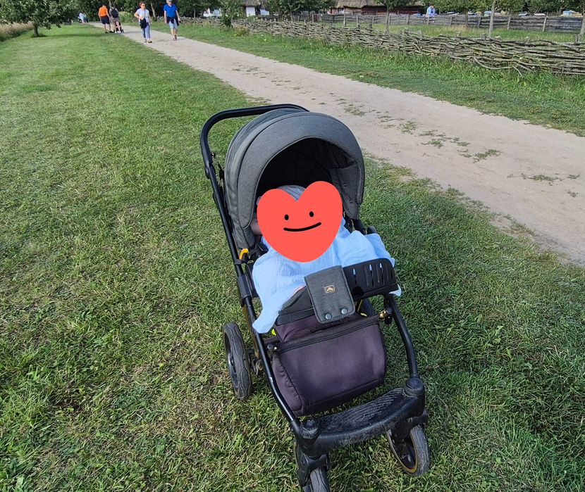 Wózek Adamex Belissa specjal edition zielony 2w1 gondola spacerówka