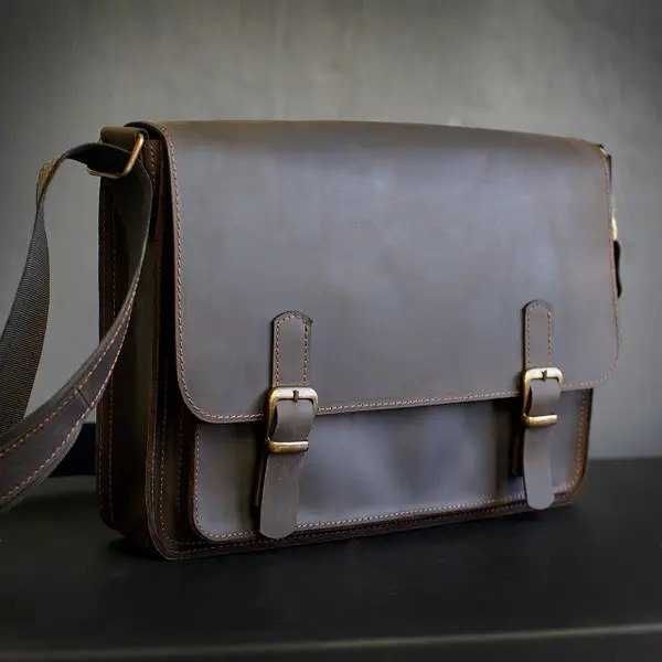 Подарунок чоловіку хлопцю батьку сумка чоловіча з натуральної шкіри