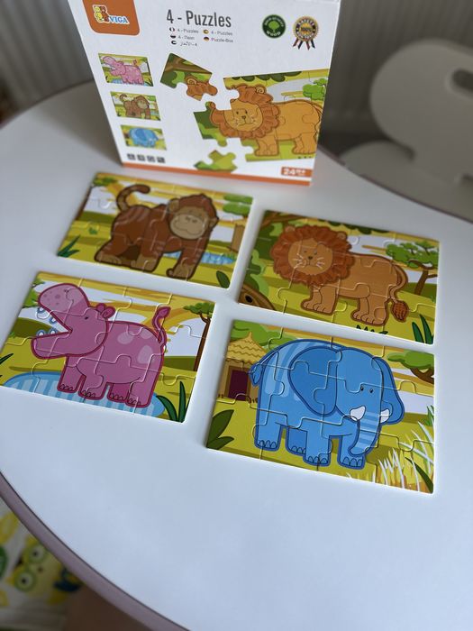 Набор деревянных пазлов VIGA TOYS Джунгли