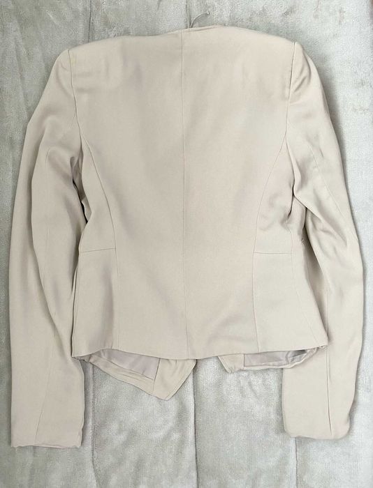 Casaco tipo blazer (fino), bege/creme, da Pull & Bear