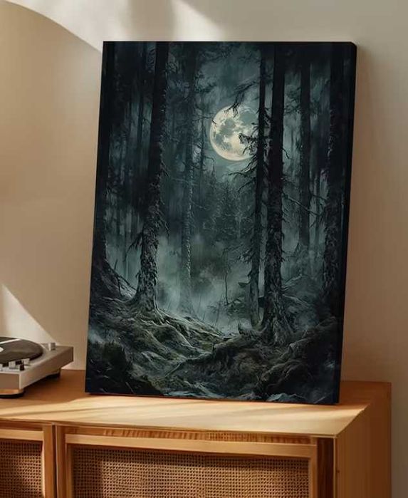 Nowy obraz na płótnie las