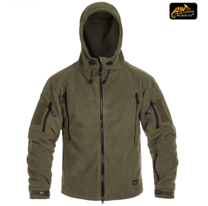 Тактична флісова кофта Helikon-Tex Patriot Jacket олива койот чорний