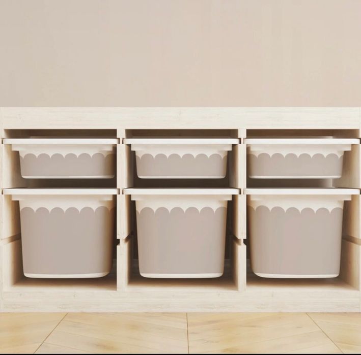 Naklejki na pojemniki ikea trofast 6szt.