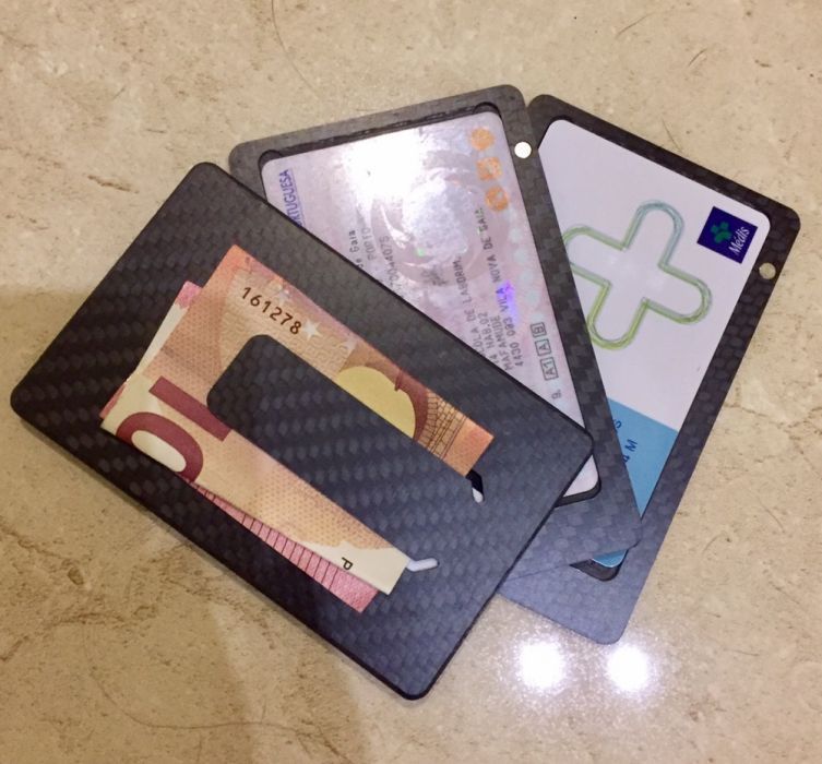 Porta cartões carteira Keplero Luxury Wallet Sp Edition Carbon new