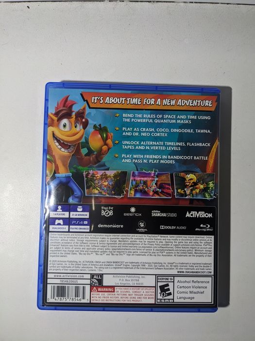 Crash Bandicoot 4 It's about time ігри игры диски на PS4 PS5