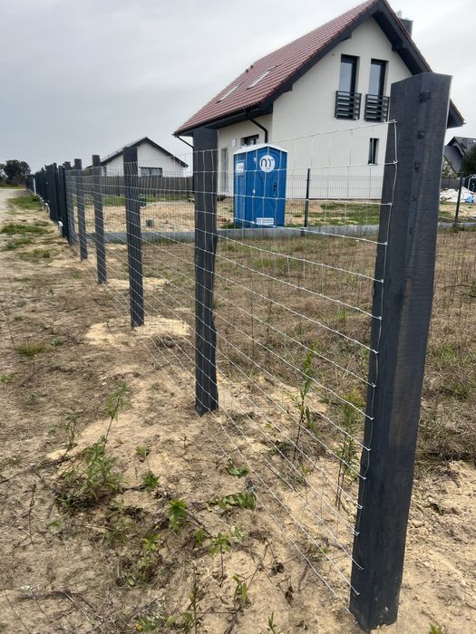 Ogrodzenia panelowe150 i 170cm tymczasowe siatka leśna lub deski