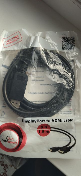 Кабель Displayport  - HDMI