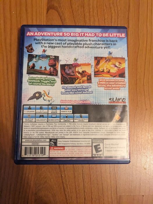 Little Big Planet 3 ігри игры диски на PS4 controller