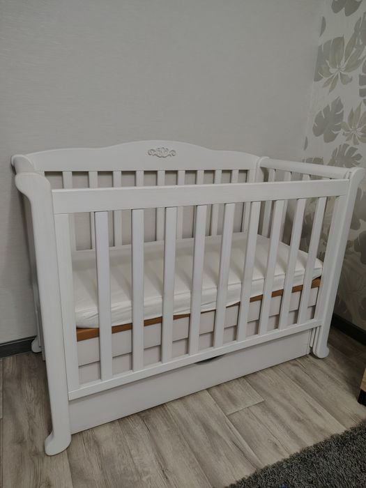 Дитяче ліжко + приставне + матрас + чохол